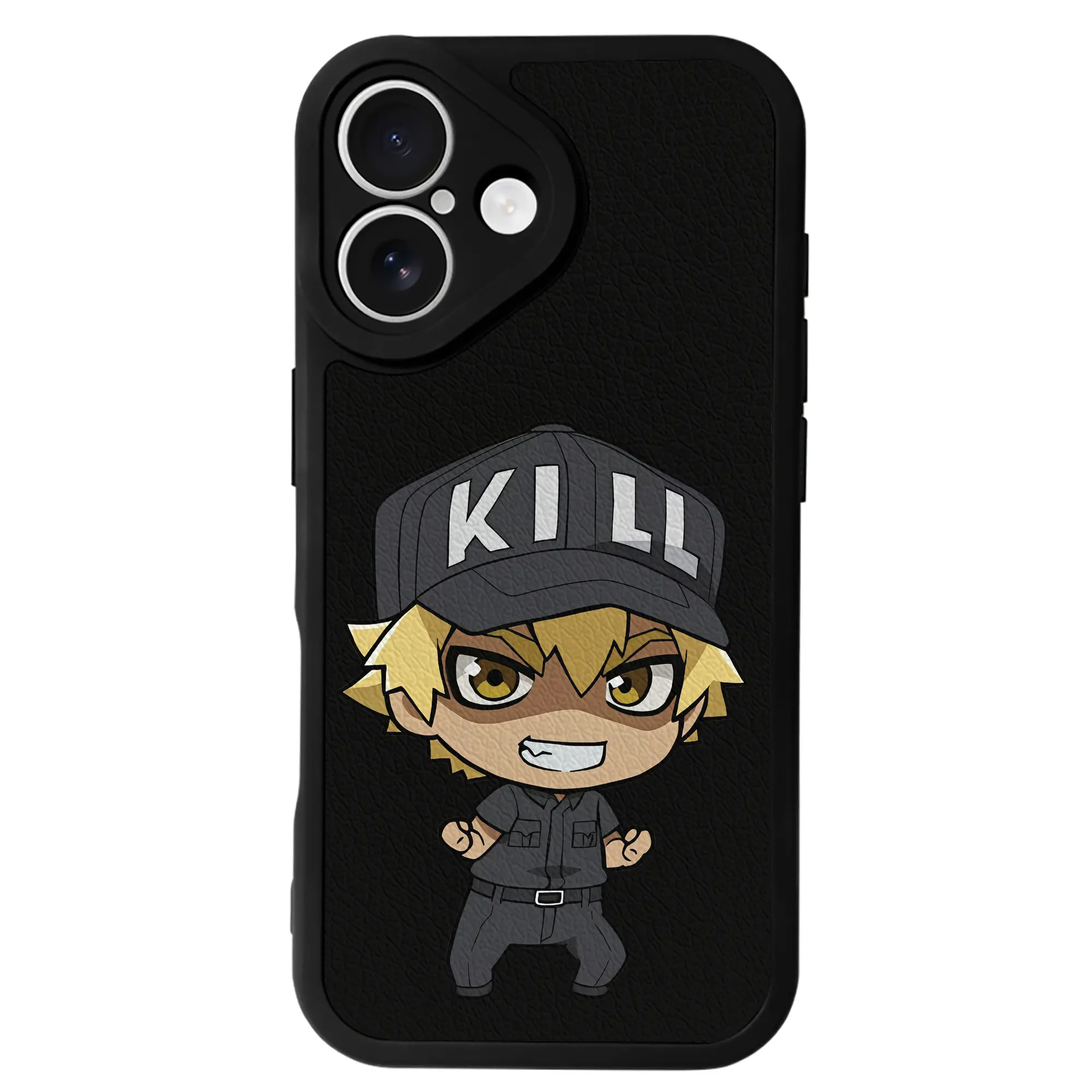 はたらく細胞 グッズ,キラーT細胞 - IPhone 16シリーズ対応 ・ シリコンスマホケース ・ レザー調 ・ 高精度フィット ・ 耐衝撃 ・ ワイヤレス充電対応 ・ 精密カット